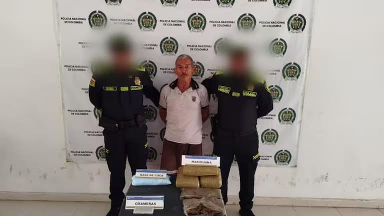 Imagen de Capturan adulto mayor que traficaba droga por millones de pesos en Magangué, Bolívar