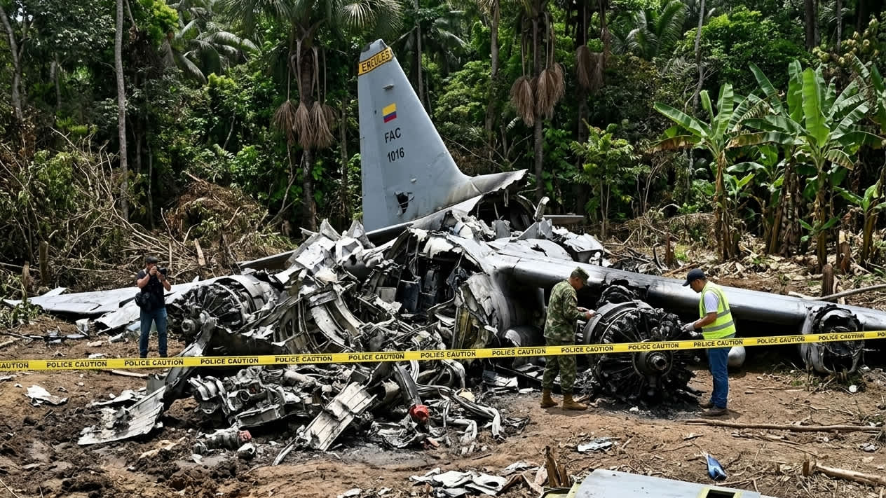 Imagen de Accidente avión Putumayo: revelan fallas críticas antes del despegue del Hércules C-130 con 69 muertos
