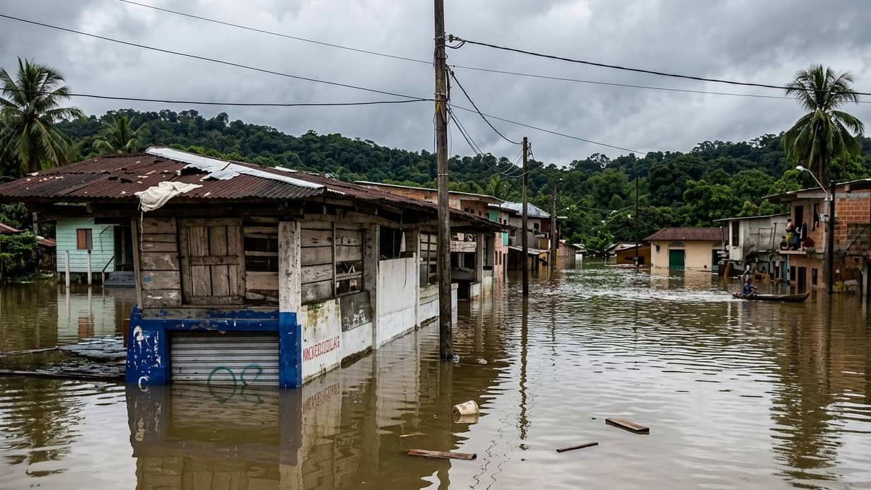 Imagen de Inundaciones en Apartadó, Antioquia, dejan centenares de viviendas bajo el agua por desbordamiento del río
