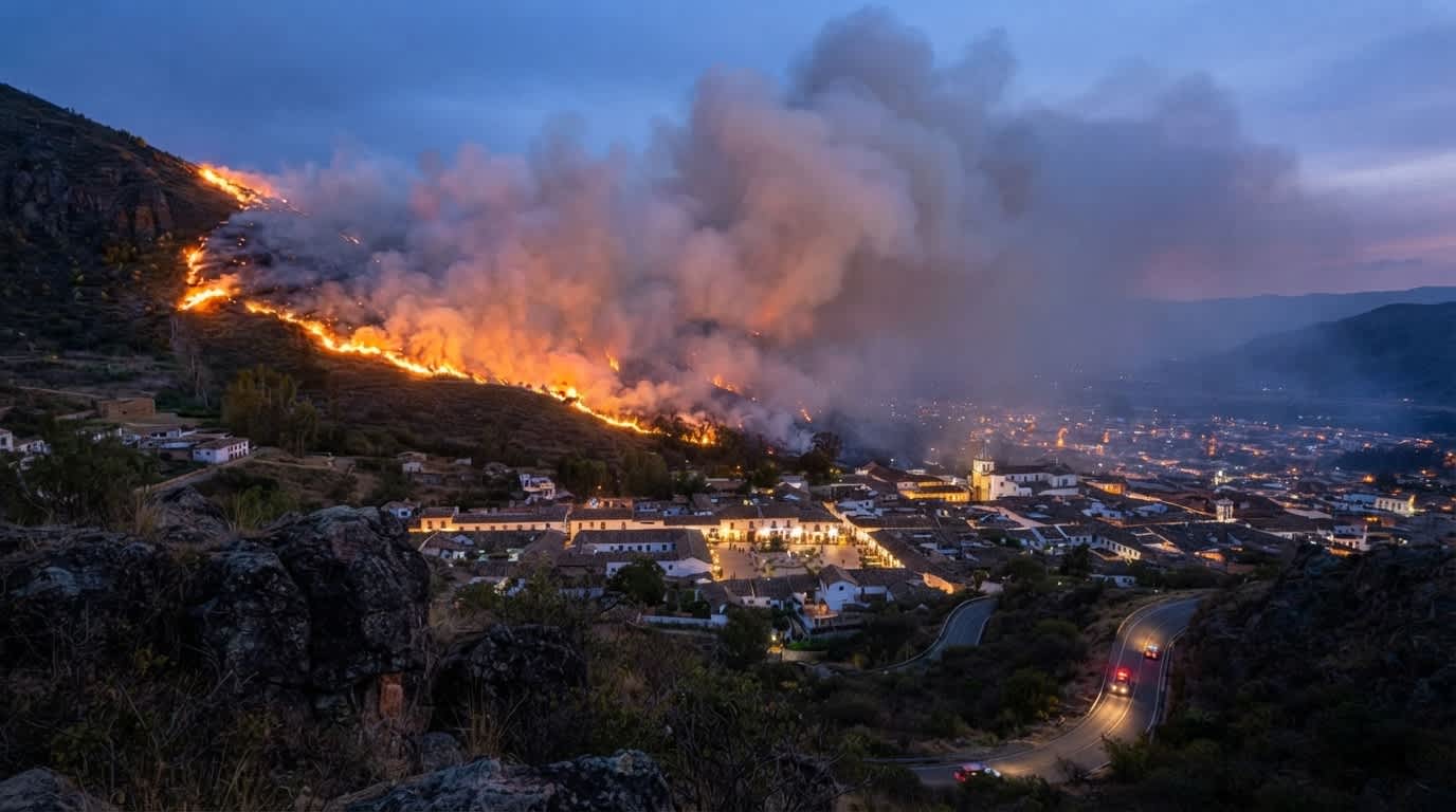 Imagen de Hotel Arcoíris en Villa de Leyva: 29 huéspedes evacuados del incendio forestal