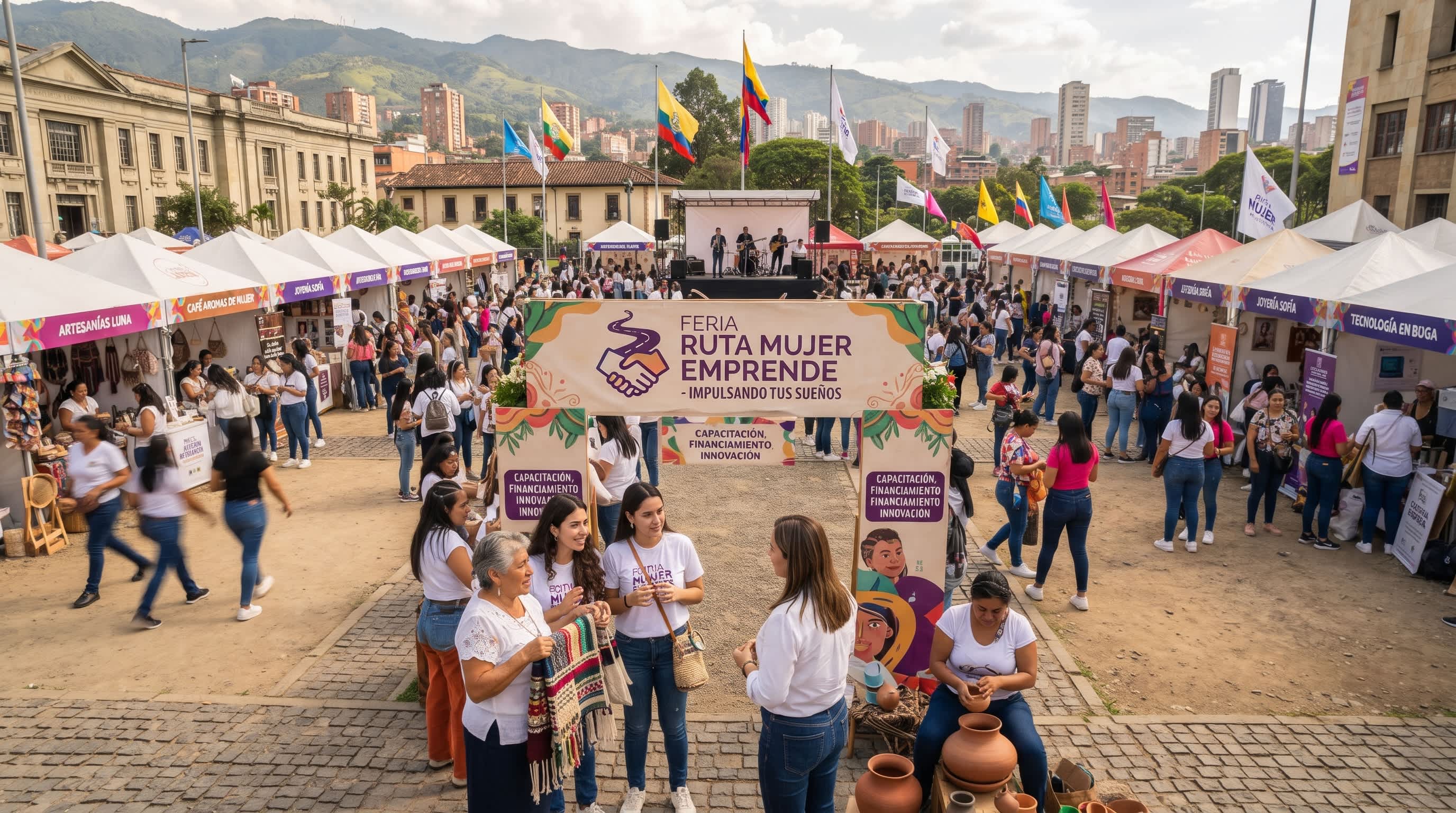 Imagen de Feria 'Ruta Mujer Emprende' impulsa el talento femenino en Fusagasugá