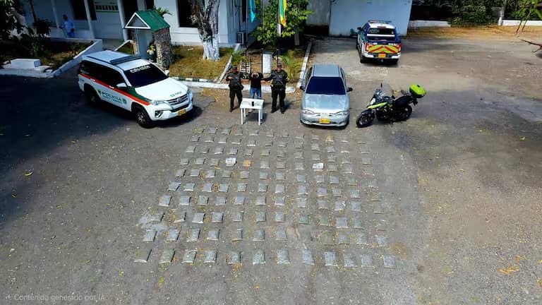 Imagen de Incautan más de 60 kilos de marihuana en vía hacia Neiva: capturado presunto transportador