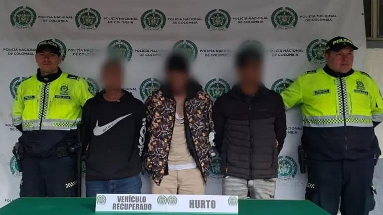 Imagen de Capturan banda que pinchaba llantas para robar carros en Bogotá