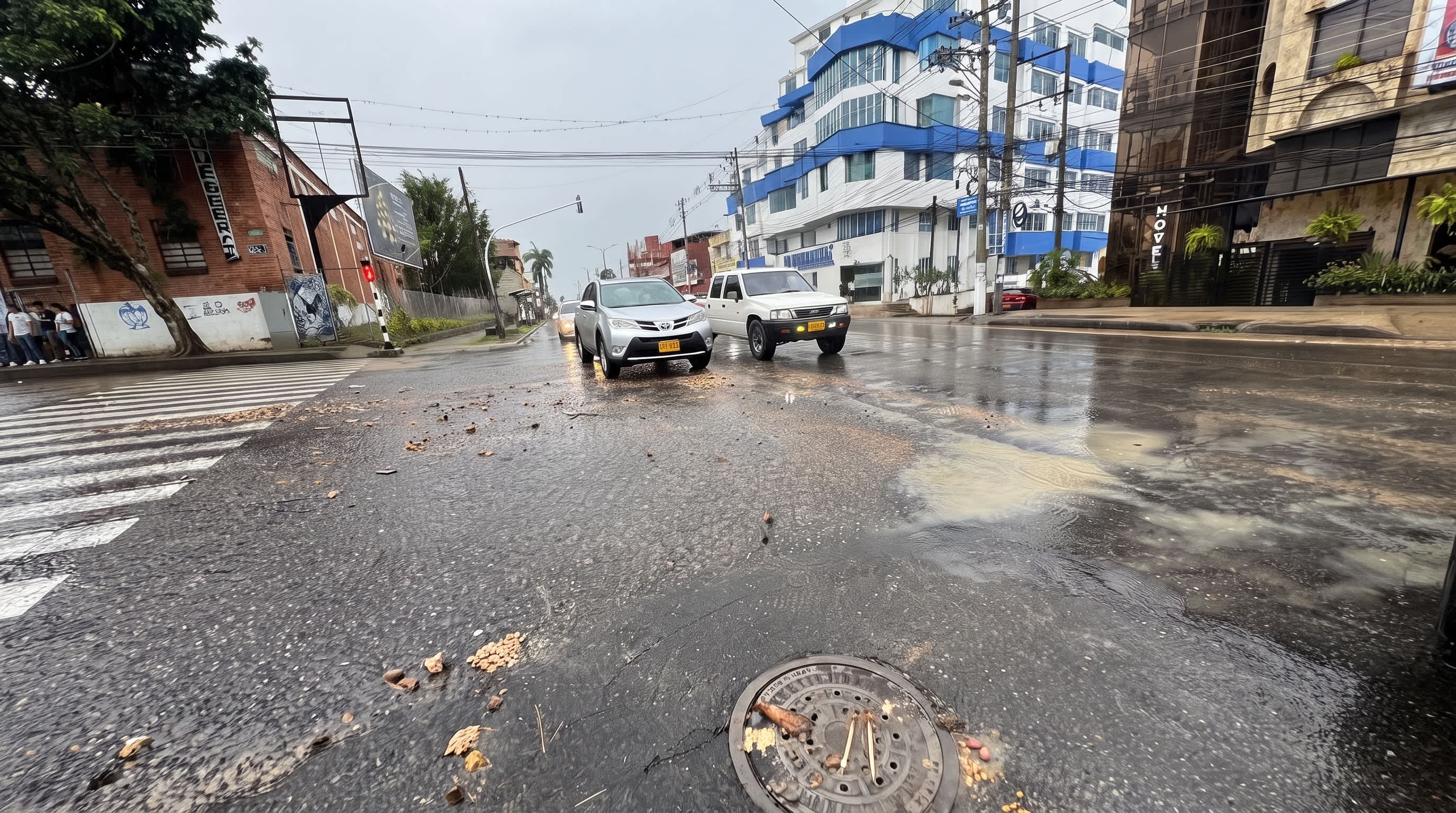 Imagen de Inundaciones en Fusagasugá: Crisis del alcantarillado y obras de mitigación en Avenida Las Palmas