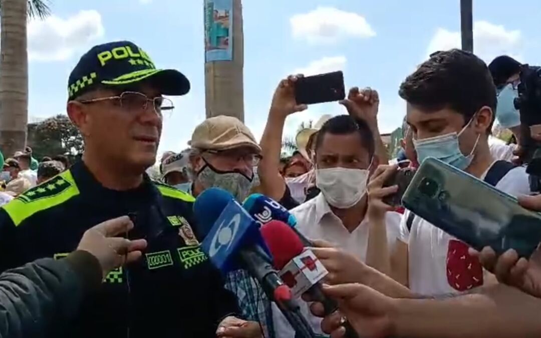 Hablo el director de la Policía Jorge Luis Vargas Valencia en su visita a Fusagasugá