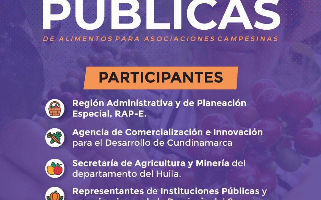 Hoy se realiza en Fusagasugá el segundo foro de compras públicas a la agricultura familiar y comunitaria