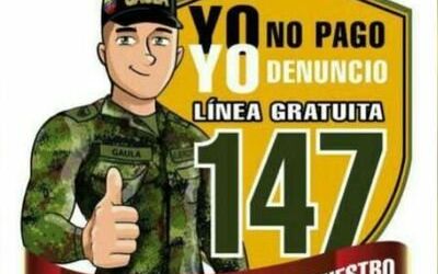 Campaña “Antiextorsión” por parte del Gaula Militar de Cundinamarca