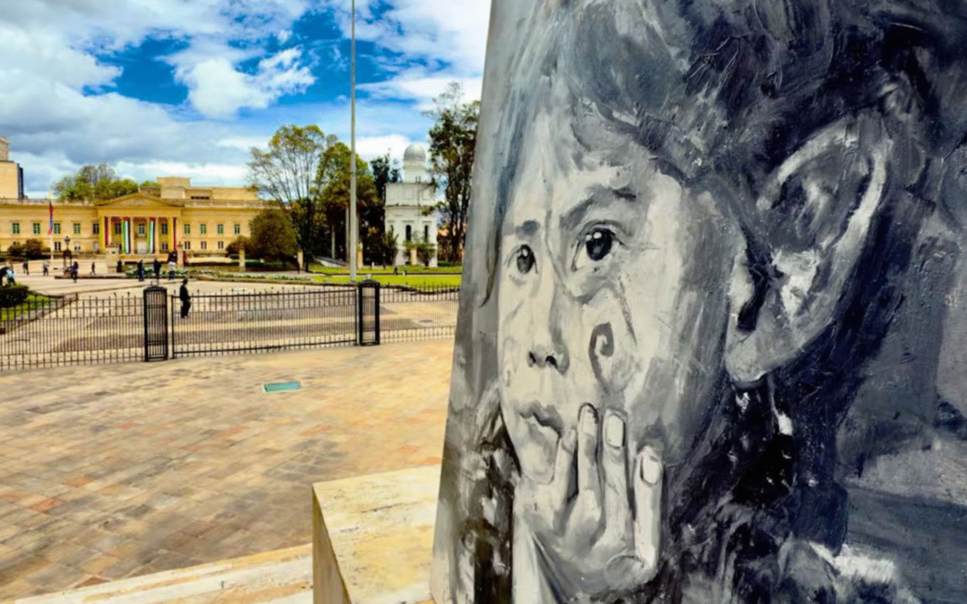 Giovanny Bustos dona la pintura La Espera como protesta simb�lica por la crisis del agua en La Guajira