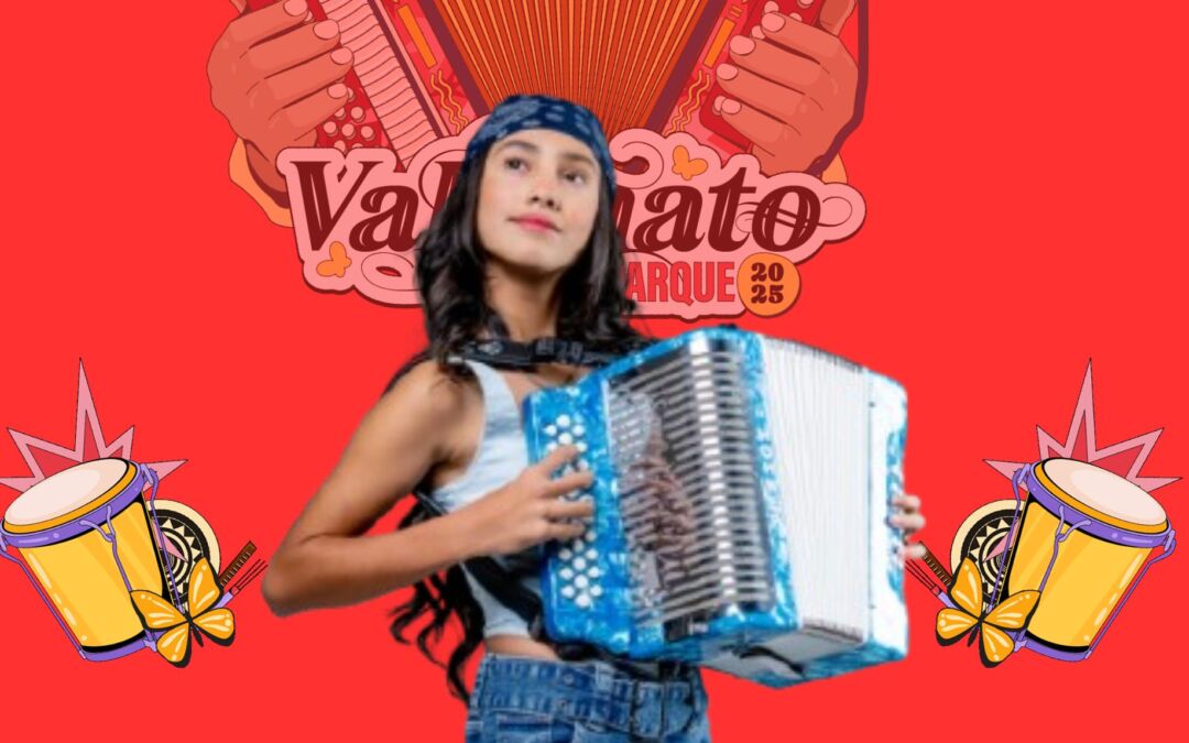Majo Arias, la joven Reina Menor del acorde�n conquist� los corazones de los asistentes a Vallenato al Parque 2025 en Bogot�